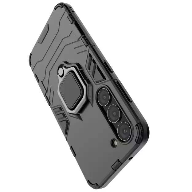 Ring Armor case for Samsung Galaxy S23 armored cover magnetic holder ring black 23