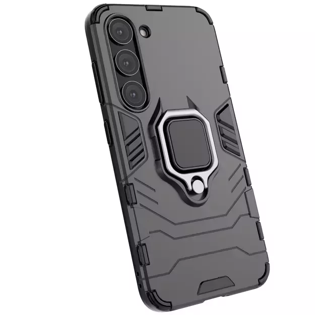 Ring Armor case for Samsung Galaxy S23 armored cover magnetic holder ring black 16