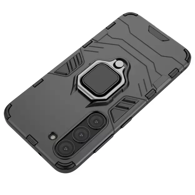 Ring Armor case for Samsung Galaxy S23 armored cover magnetic holder ring black 19