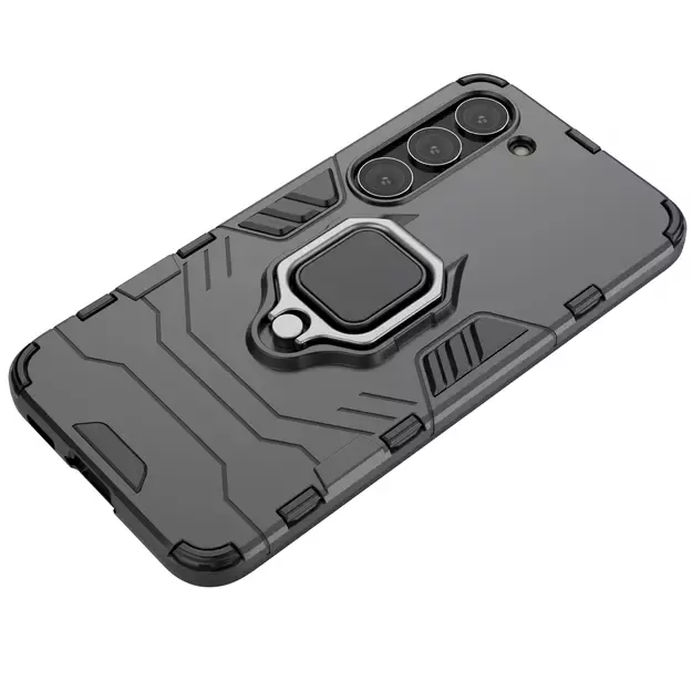 Ring Armor case for Samsung Galaxy S23 armored cover magnetic holder ring black 20
