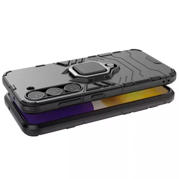 Ring Armor case for Samsung Galaxy S23 armored cover magnetic holder ring black 18