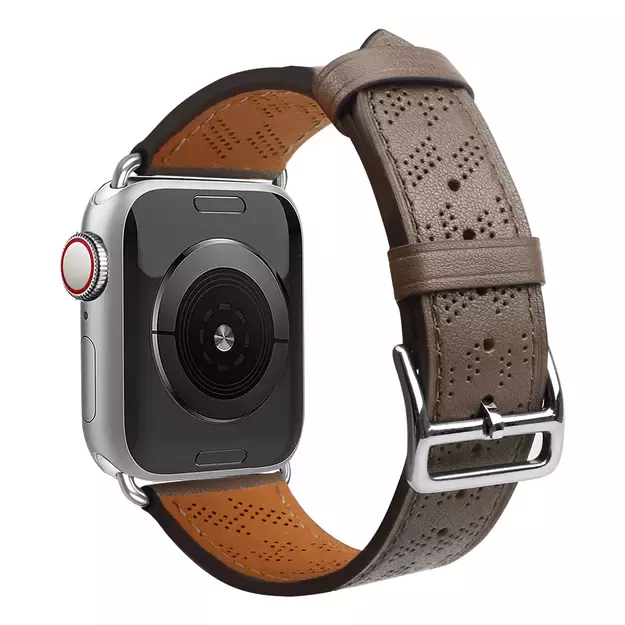 Strap Leather for Apple Watch 38 / 40 / 41 mm band bracelet - dark brown 1