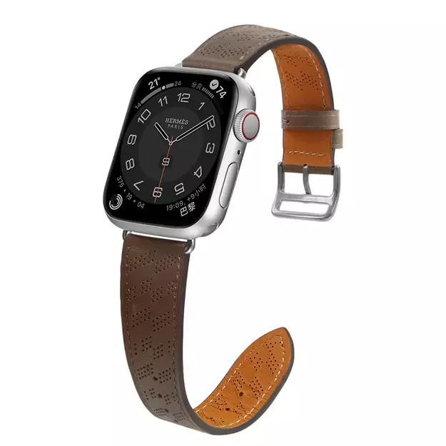 Strap Leather for Apple Watch 38 / 40 / 41 mm band bracelet - dark brown 2
