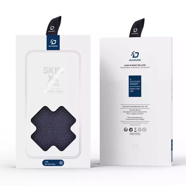 Dux Ducis Skin X2 case Samsung Galaxy S23+ flip case wallet stand blue 4