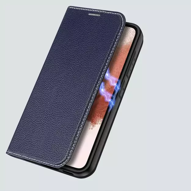 Dux Ducis Skin X2 case Samsung Galaxy S23+ flip case wallet stand blue 6