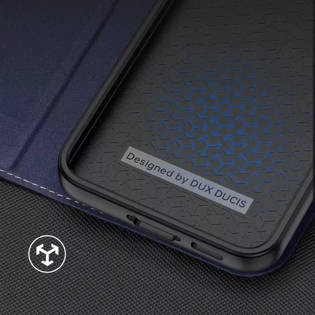 Dux Ducis Skin X2 case Samsung Galaxy S23+ flip case wallet stand blue 11