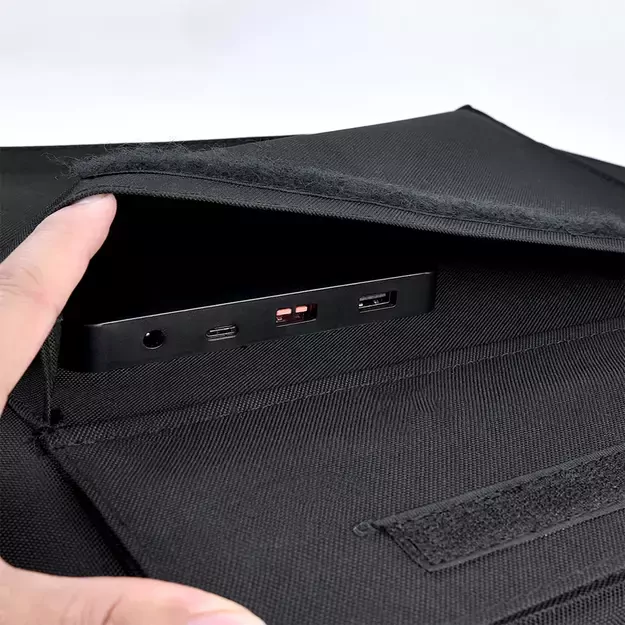 Choetech SC009-V2 solar foldable charger 100W USB-C / 2x USB-A PD QC - black 12