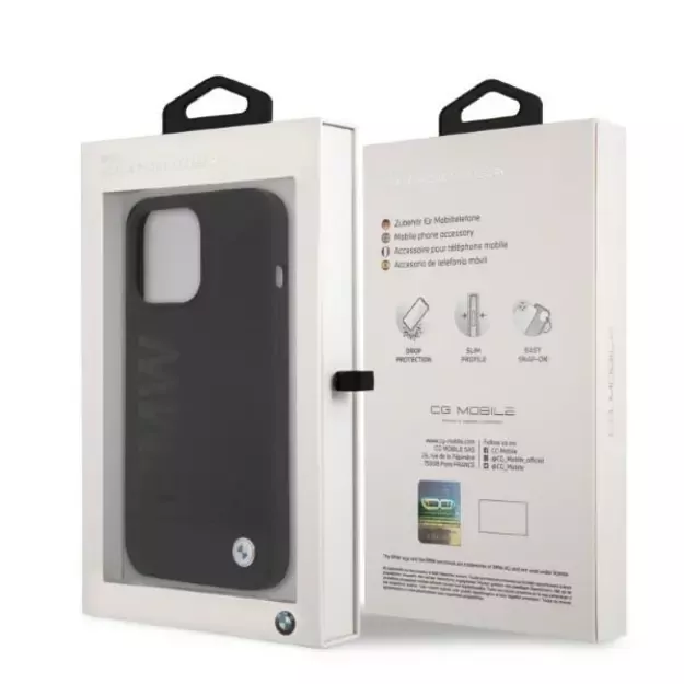 BMW Silicone Signature Logo MagSafe case for iPhone 13 Pro / iPhone 13 - black 14