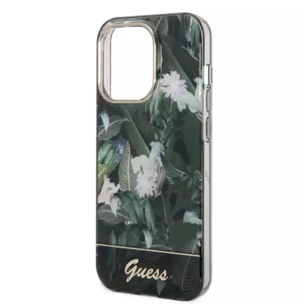 Guess Jungle Collection case for iPhone 14 Pro Max - green 4