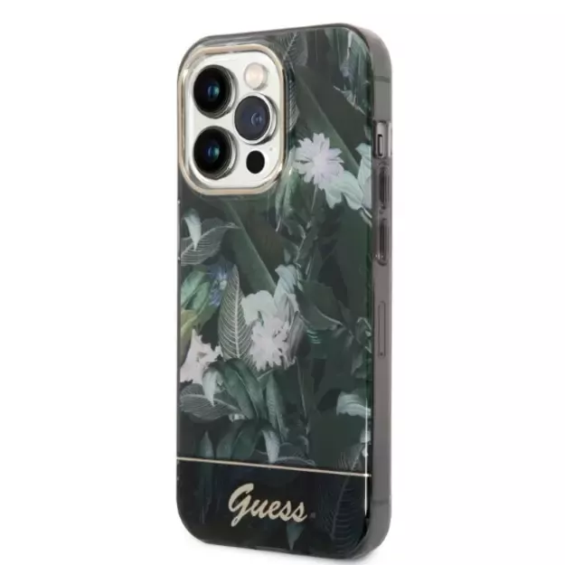 Guess Jungle Collection case for iPhone 14 Pro Max - green 2