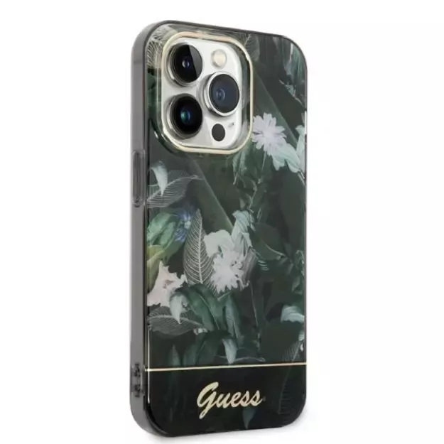 Guess Jungle Collection case for iPhone 14 Pro Max - green 6