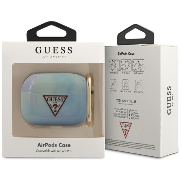 Guess GUACAPTPUMCGC02 AirPods Pro cover blue/blue Tie &amp  Dye Collection 1