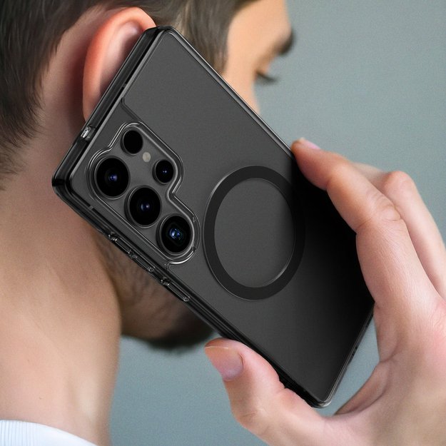 AmazingThing Minimal Mag Case with Magnetic Ring for Samsung Galaxy S25 Ultra - Black 4