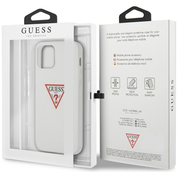 Guess GUHCP12MPCUCTLWH iPhone 12/12 Pro 6.1&quot  white/white hardcase Triangle Collection 8