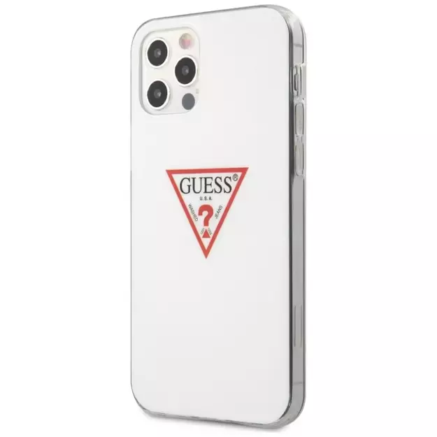 Guess GUHCP12MPCUCTLWH iPhone 12/12 Pro 6.1&quot  white/white hardcase Triangle Collection 9