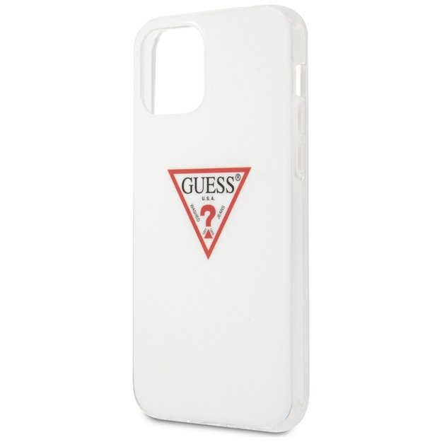 Guess GUHCP12MPCUCTLWH iPhone 12/12 Pro 6.1&quot  white/white hardcase Triangle Collection 6