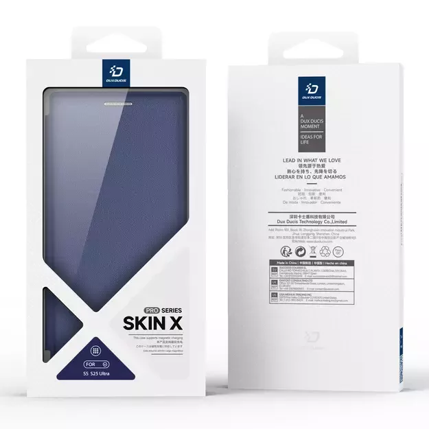 Dux Ducis Skin X Pro case for Samsung Galaxy S25 Ultra with MagSafe and wallet - blue 13