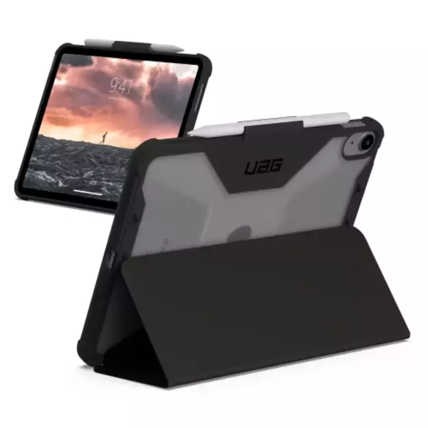 UAG Plyo Case with Apple Pencil Holder for iPad 10.9&quot  (10th Gen.) - Gray/Black 4