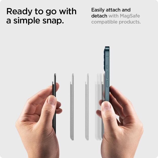 Spigen Valentinus Magnetic Wallet with MagSafe - Black 19