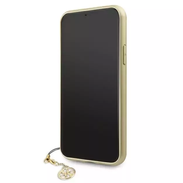 Guess GUHCN61GF4GGR iPhone 11 6.1&quot  / Xr grey/gray hard case 4G Charms Collection 3