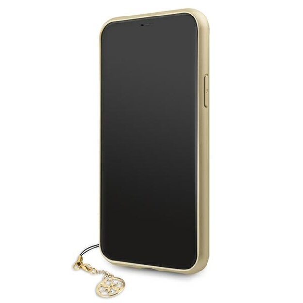 Guess GUHCN61GF4GGR iPhone 11 6.1&quot  / Xr grey/gray hard case 4G Charms Collection 9