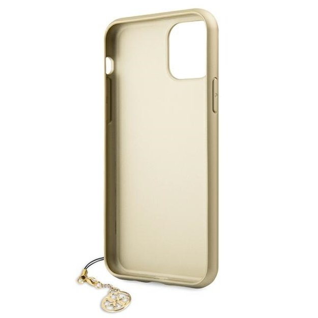 Guess GUHCN61GF4GGR iPhone 11 6.1&quot  / Xr grey/gray hard case 4G Charms Collection 11