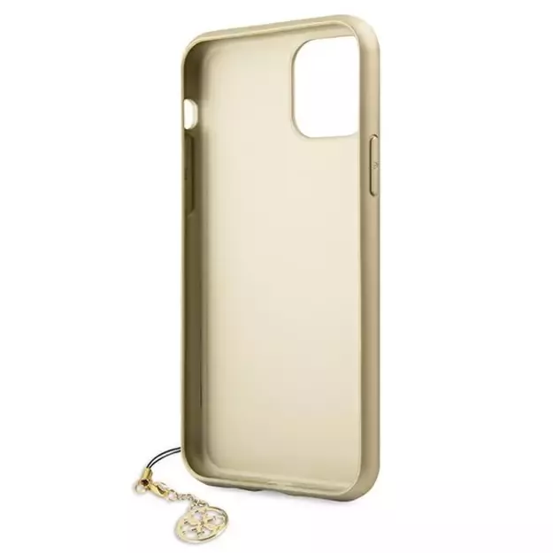 Guess GUHCN61GF4GGR iPhone 11 6.1&quot  / Xr grey/gray hard case 4G Charms Collection 5