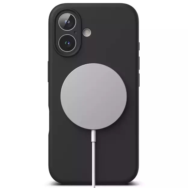 Ringke Silicone MagSafe iPhone 16 Case - Black 5