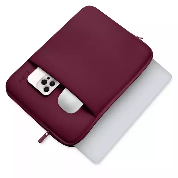 Tech-Protect Neoprene 14&quot  Laptop Case - Burgundy 4