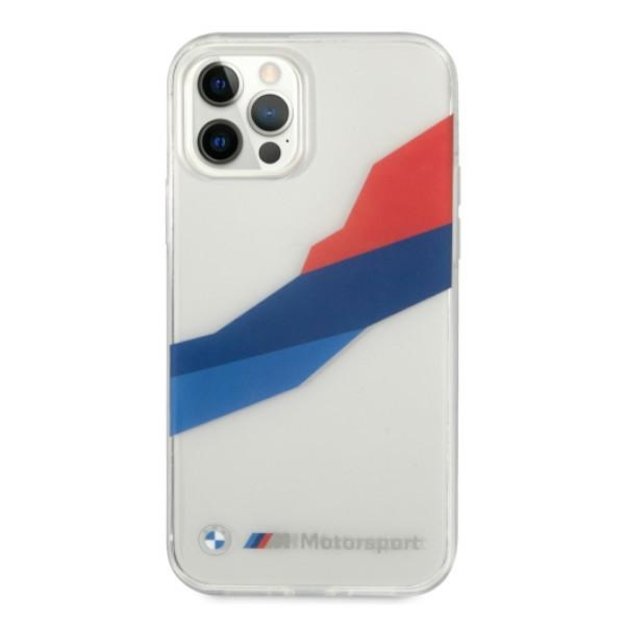Etui BMW BMHCP12LSKTGT iPhone 12 Pro Max 6,7  transparent hardcase Motorsport Tricolor 2