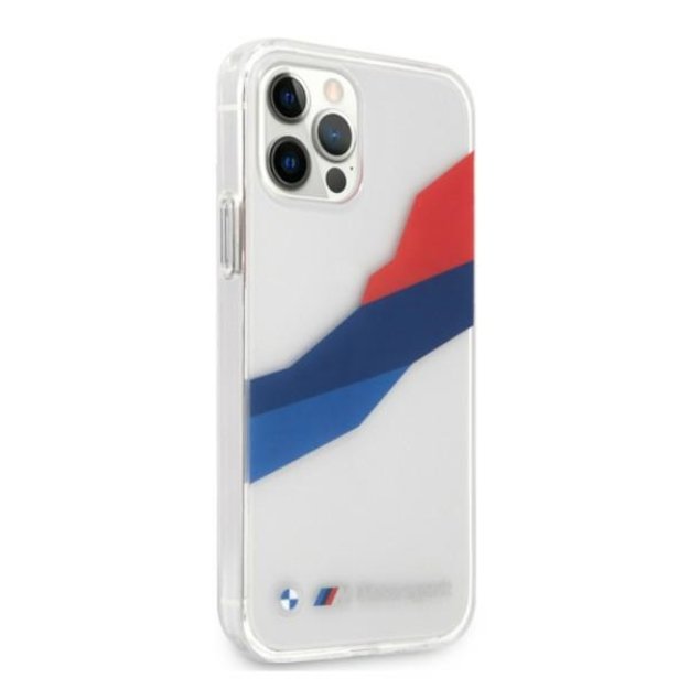 Etui BMW BMHCP12LSKTGT iPhone 12 Pro Max 6,7  transparent hardcase Motorsport Tricolor 3
