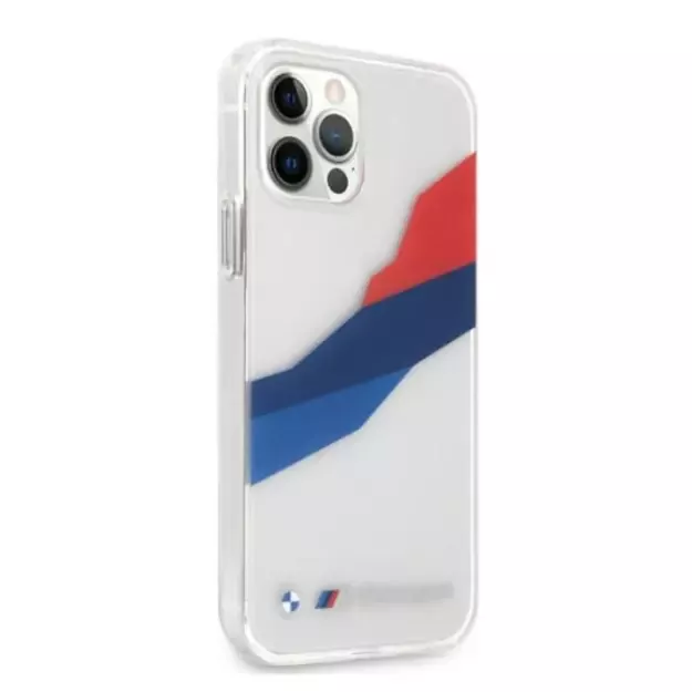 Etui BMW BMHCP12LSKTGT iPhone 12 Pro Max 6,7  transparent hardcase Motorsport Tricolor 10