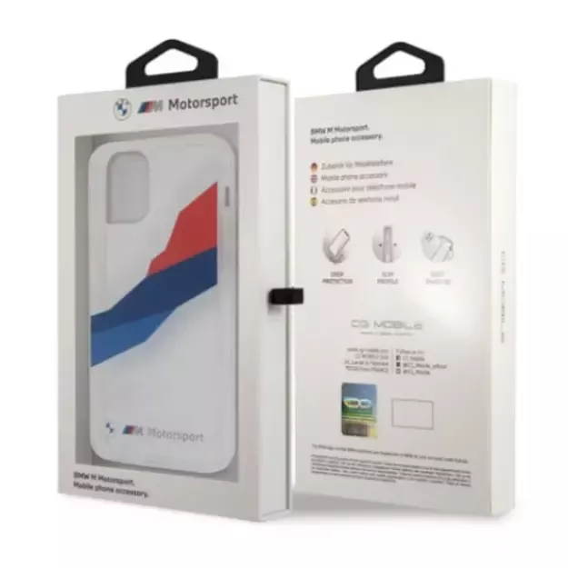 Etui BMW BMHCP12LSKTGT iPhone 12 Pro Max 6,7  transparent hardcase Motorsport Tricolor 14