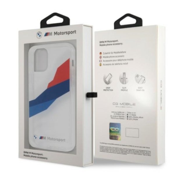 Etui BMW BMHCP12LSKTGT iPhone 12 Pro Max 6,7  transparent hardcase Motorsport Tricolor 7
