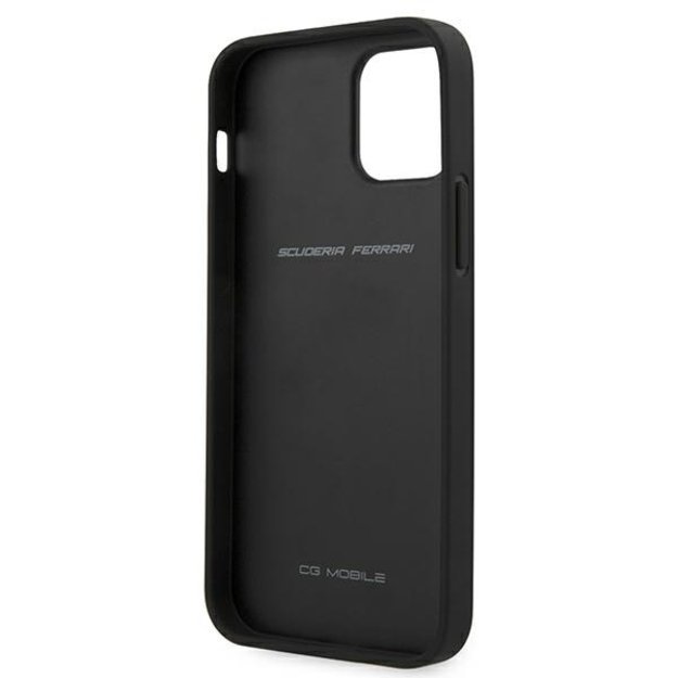 Ferrari FESAXHCP12SBK iPhone 12 mini 5.4&quot  black/black hardcase On Track Carbon Stripe 6