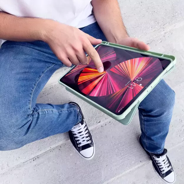Stand Tablet Case Smart Cover case for iPad Air 2020/2022 with stand function green 23