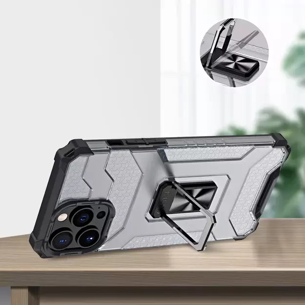 Crystal Ring Case Kickstand Tough Rugged Cover for iPhone 12 Pro red 16