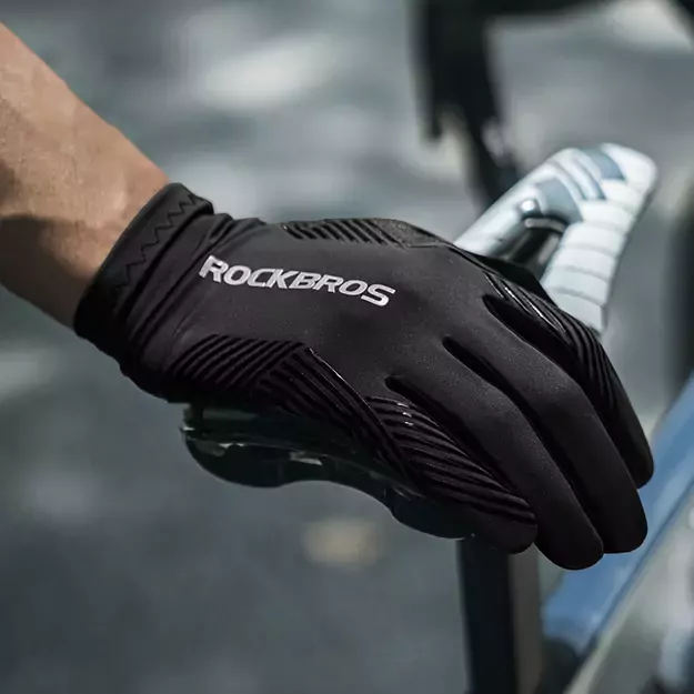 Rockbros cycling gloves spring/summer/autumn, full, size: XL - black 17