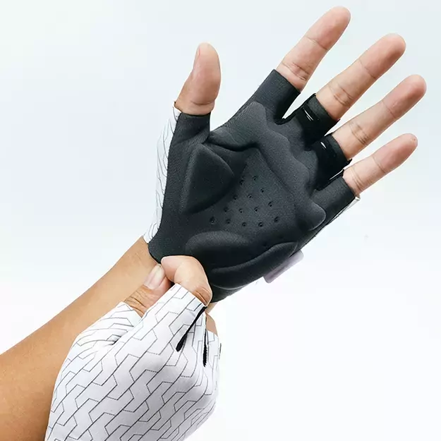 Rockbros MTB cycling gloves size: S - white and black 1