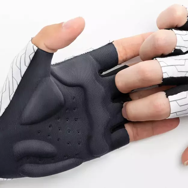 Rockbros MTB cycling gloves size: S - white and black 2
