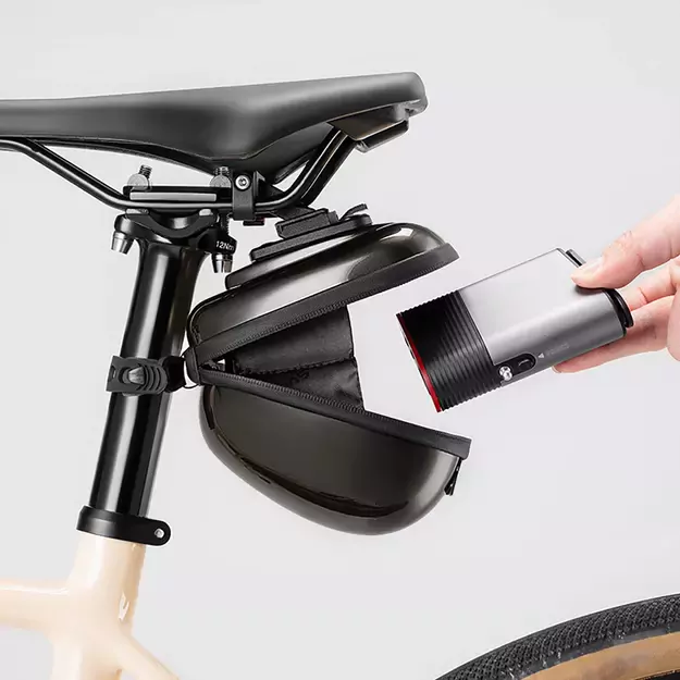 Rockbros Rigid Hard Shell Compact Saddle Bag 0.4l - Black 2