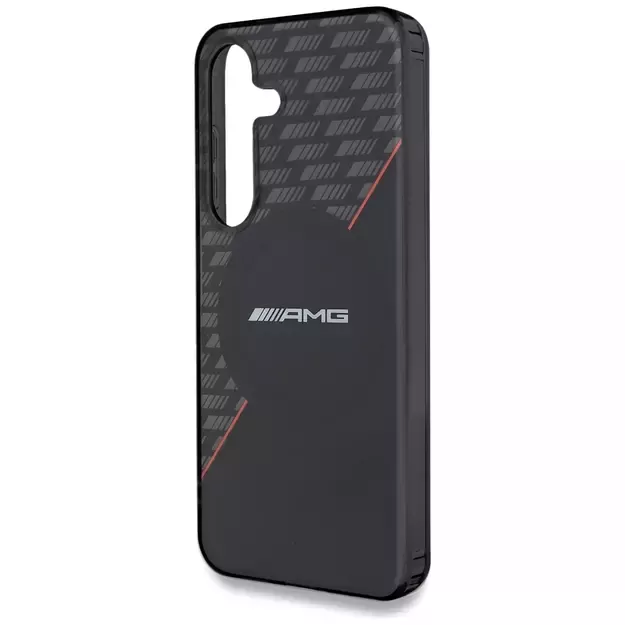 AMG Double Layer Rhombs MagSafe Case for Samsung Galaxy S25+ - Black/Red 8