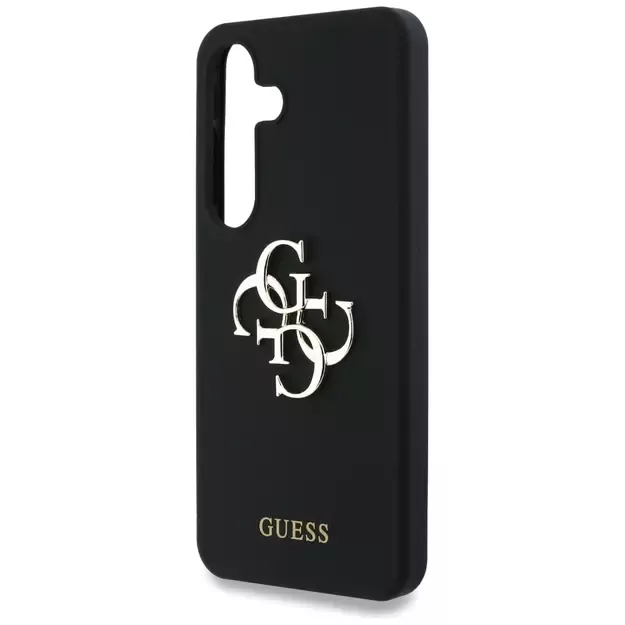 Guess Silicone Big 4G Logo Bottom Script case for Samsung Galaxy S25 - black 5