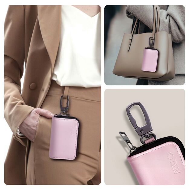 Tech-Protect KLR300 RFID Blocking Car Key Case - Pink 3
