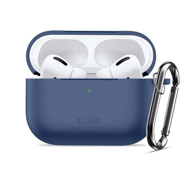 Tech-Protect Silicone Hook Case for AirPods Pro - Navy Blue 2