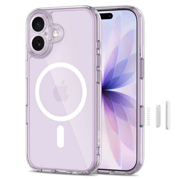 Tech-Protect Magpeak Magsafe CC Case for iPhone 17 - Clear 1