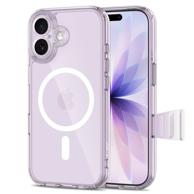Tech-Protect Magpeak Magsafe CC Case for iPhone 17 - Clear