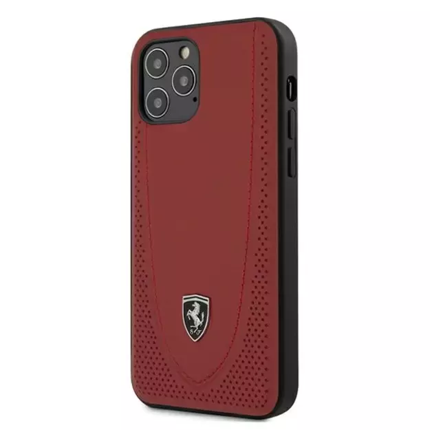 Ferrari FEOGOHCP12MRE iPhone 12/12 Pro 6.1&quot  red/red hardcase Off Track Perforated