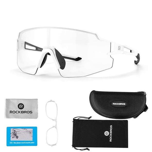 Rockbros 10172 photochromic UV400 cycling glasses - white 3
