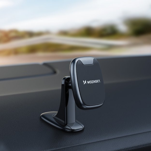 Wozinsky WUMTD magnetic phone holder for car dashboard - black 9